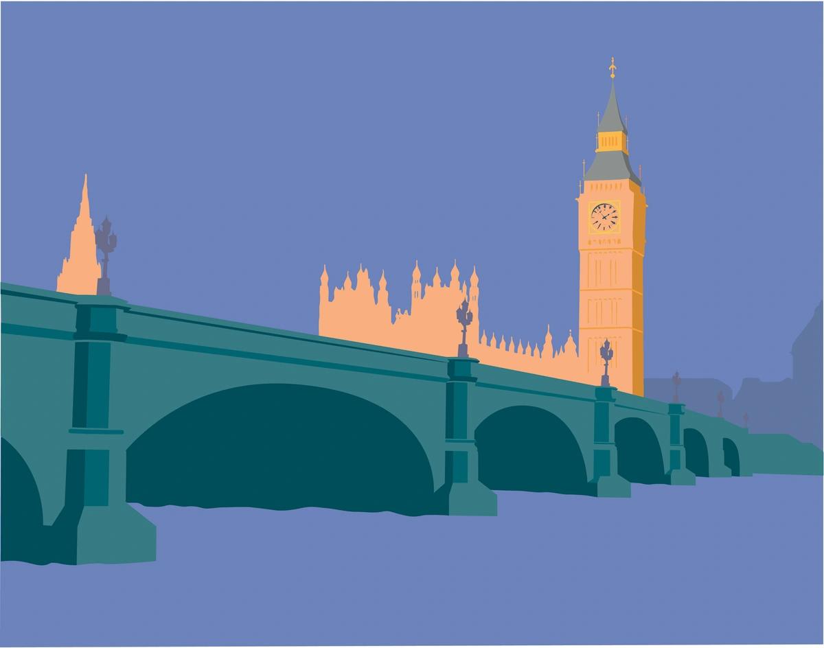 Illustration of houses of parliament