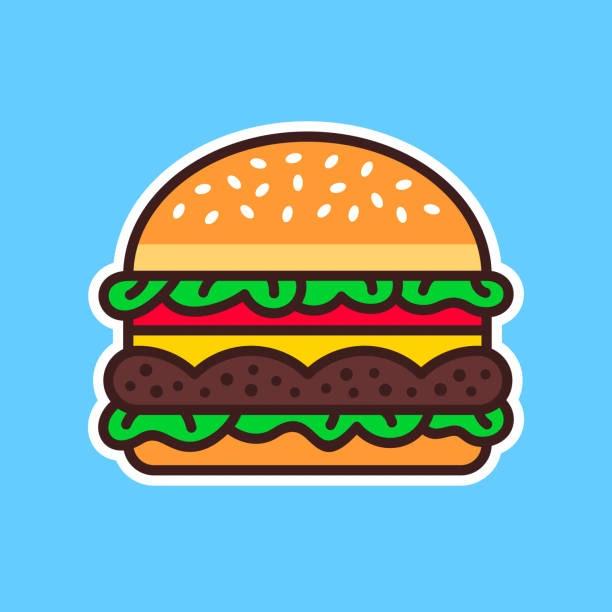 Illustrated image of a burger. McDonald's launches its 3 for £3 menu