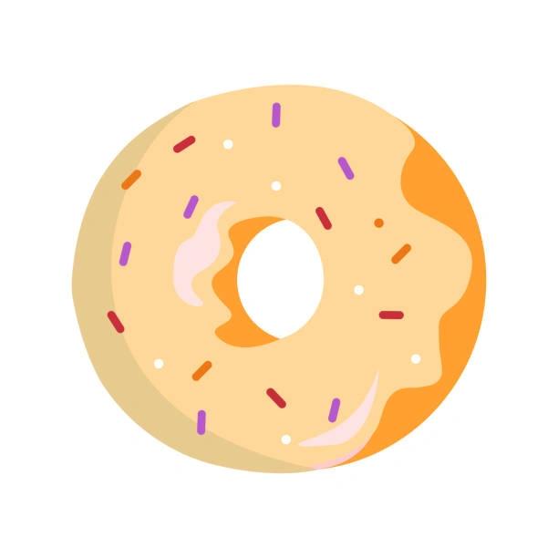 Illustrated image of a doughnut. Free Krispy Kreme for election day