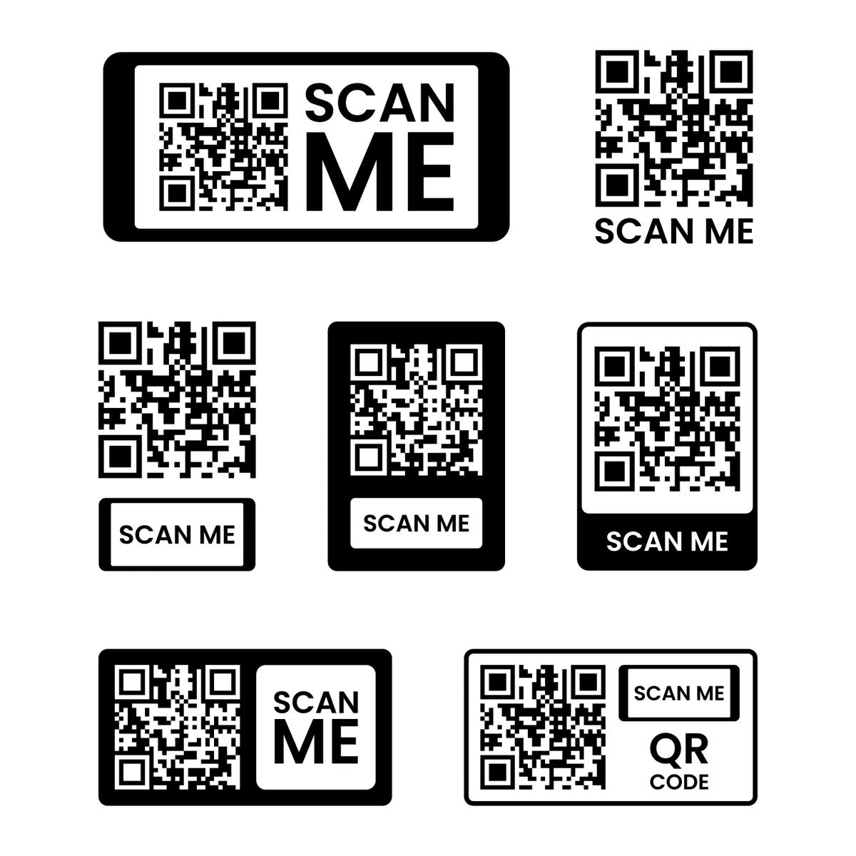 Illustration of QR codes