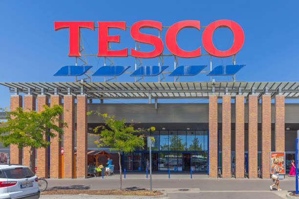 Image of the outside of a Tesco supermarket. One day Tesco Clubcard warning - use your vouchers or lose out