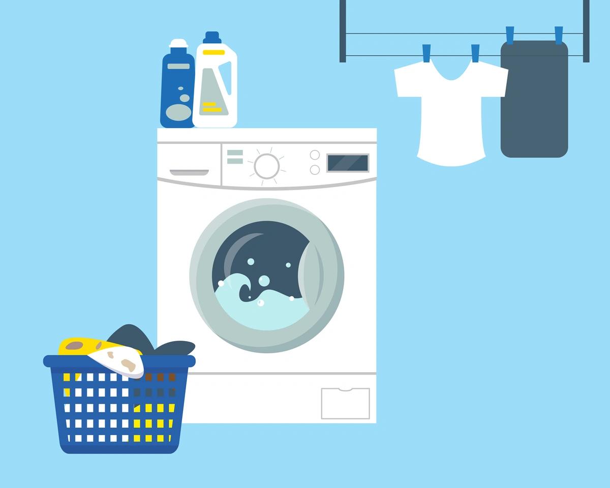 Illustration of washing machine