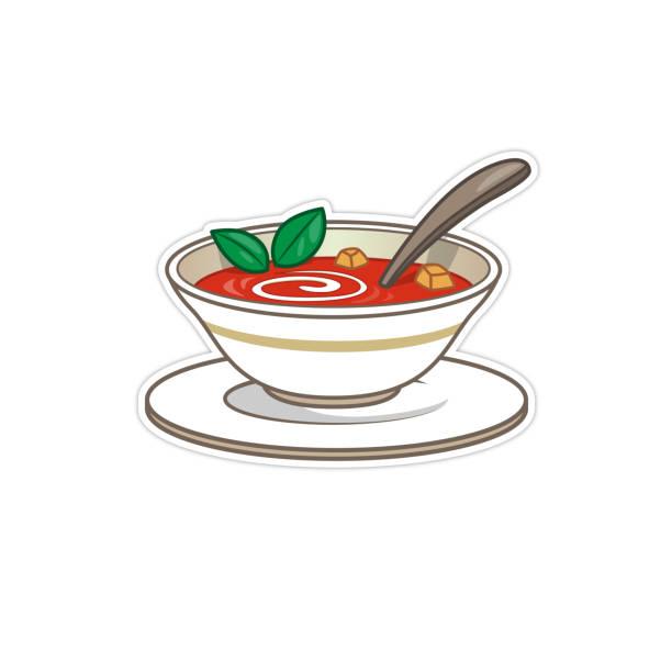 Illustrated image of a bowl of soup. ASAD Winter Wonder £1 meal 2024